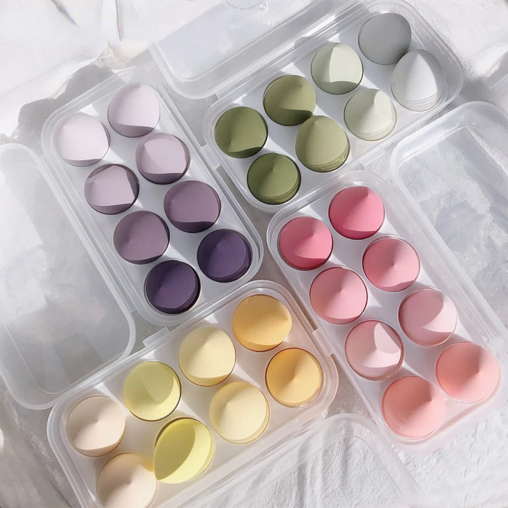 4/8pcs Makeup Sponge Blender Beauty Egg Cosmetic Puff Soft Foundation Sponges Powder Puff Women Make Up Accessories Beauty Tools