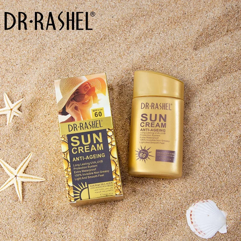 DR.RASHEL Sun Cream SPF100 75 60 PA+++ Anti-Aging UV Protector Waterproof Sunscreen Lotion Facial Body Sun Block Cream Cosmetics